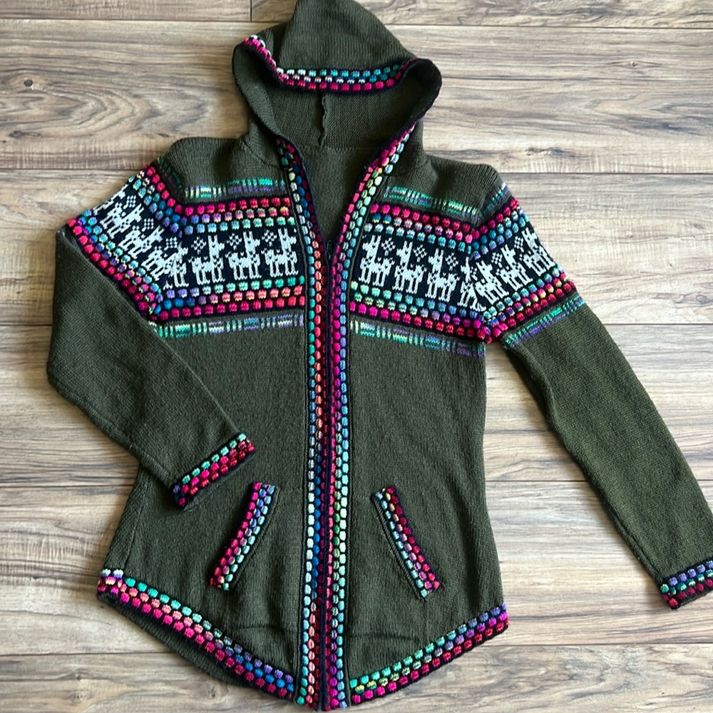 Vibrant Boho Knit Sweater